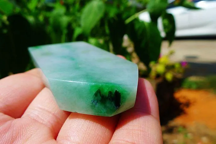 Natural Jade Rough Jadeite Raw (57g,7X3.2X0.8cm)