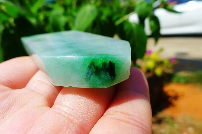 Natural Jade Rough Jadeite Raw (57g,7X3.2X0.8cm)