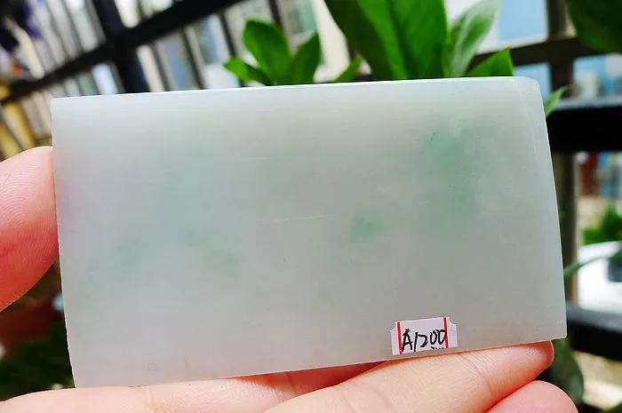 Natural Jade Rough Jadeite Raw (89g,9X5X0.62cm)