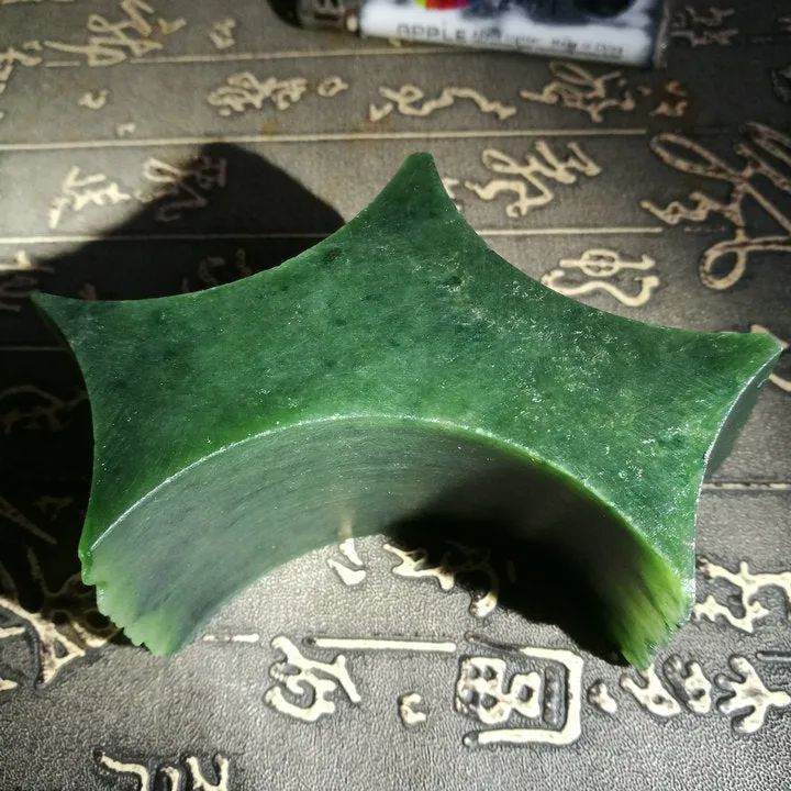 Natural Kunlun Jade Rough Nephrite Raw (287g, 9X3.9X2.5cm)