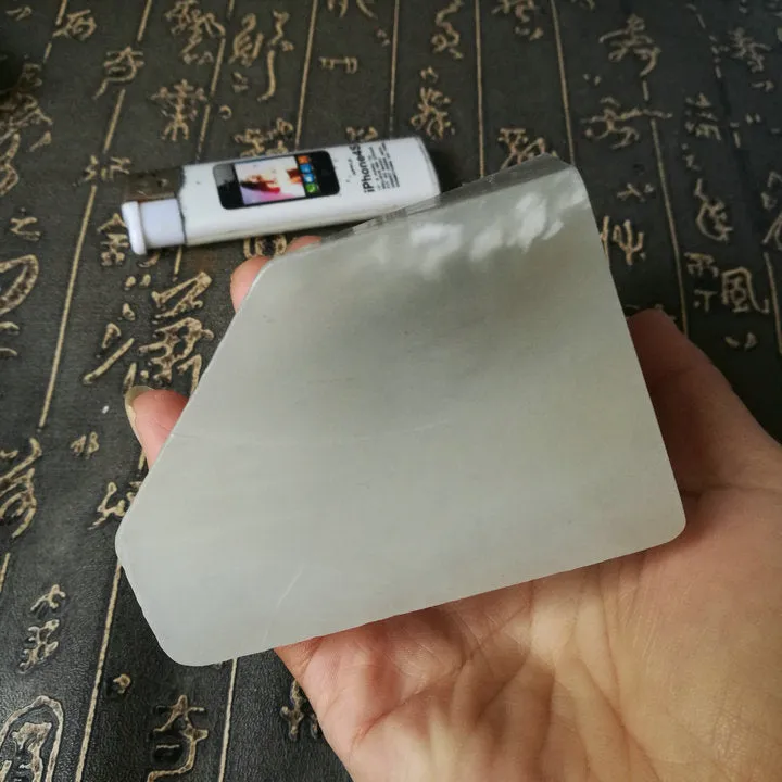 Natural Kunlun Jade Rough Nephrite Raw (514g, 10X7.5X5cm)