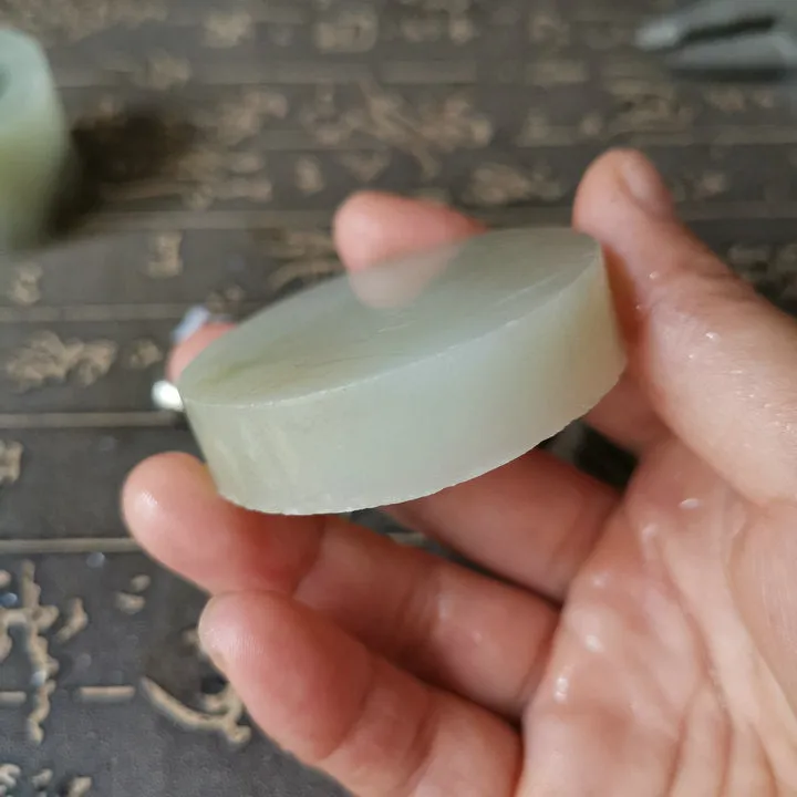 Natural Kunlun Jade Rough Nephrite Raw (79g, 5.2X5.2X1.3cm)