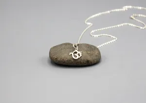 Om Mini Sterling Silver Pendant