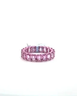 Pink Sapphire Eternity Ring in Pink Gold