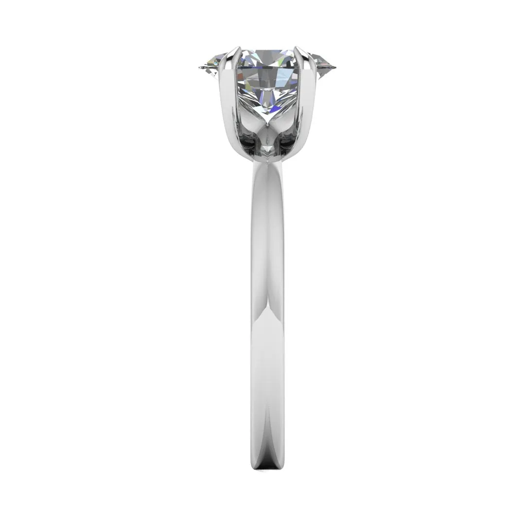 "Irie" Solitaire Oval Cut Diamond Engagement Ring SSOC04