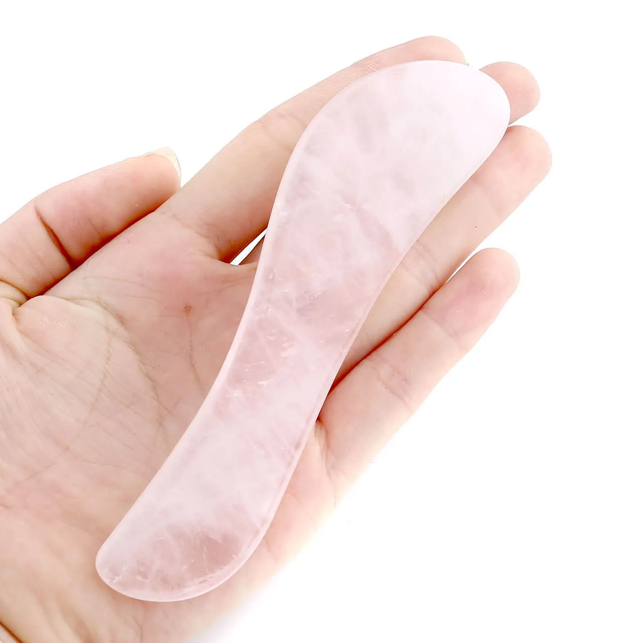 Rose Quartz Jade Roller Gua Sha Scraping Massage Tools Set | Jovivi