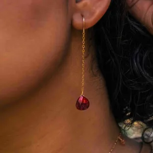 Ruby Drop Earrings