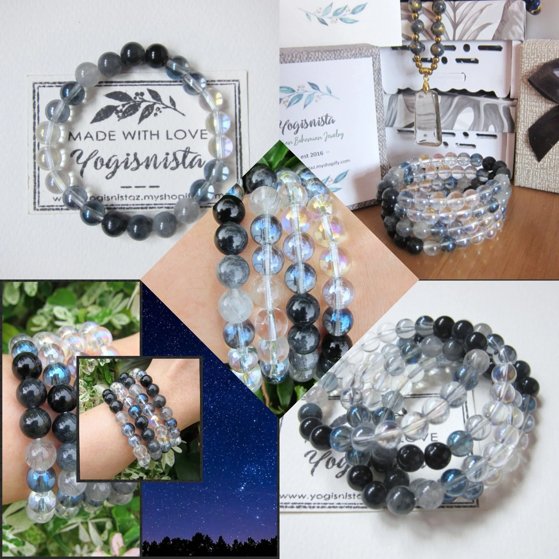 SALE - The Dreamy Blue Quartz Mala Bracelet