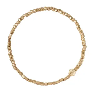 SCO Mini Metal Stacking Bracelet - Gold