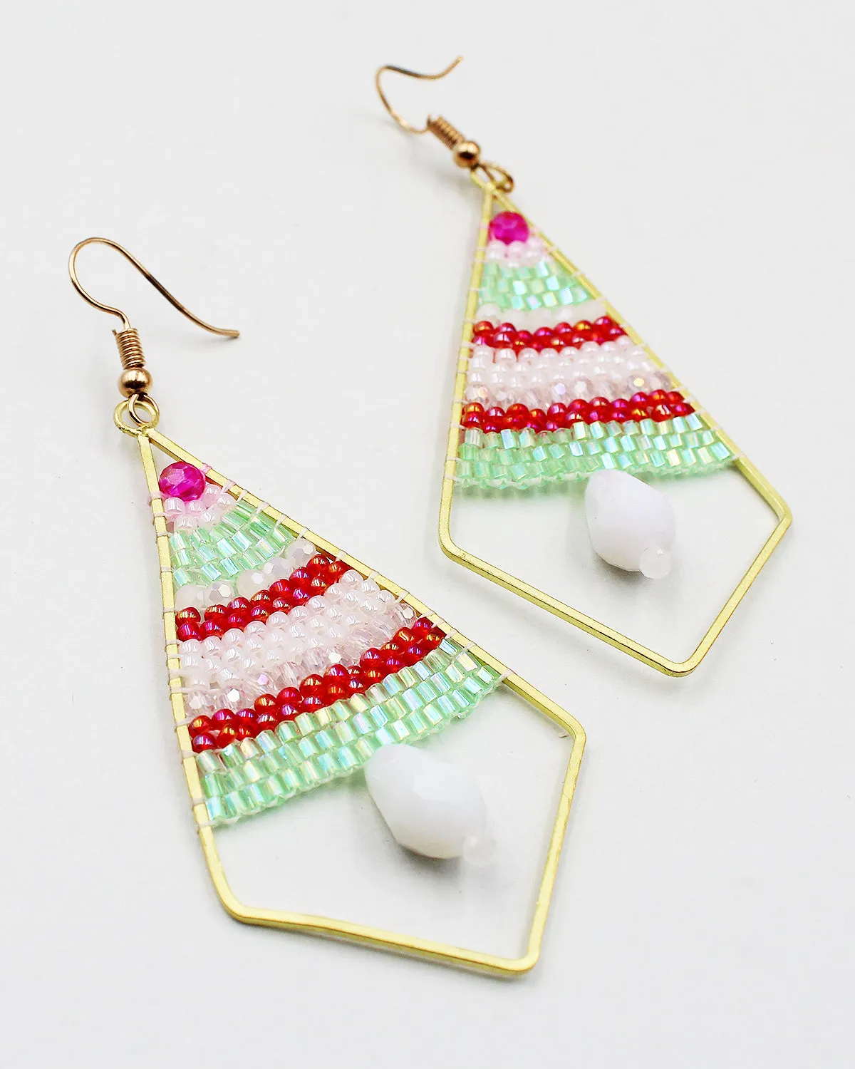 Seed Beaded Hand Crafted Earrings