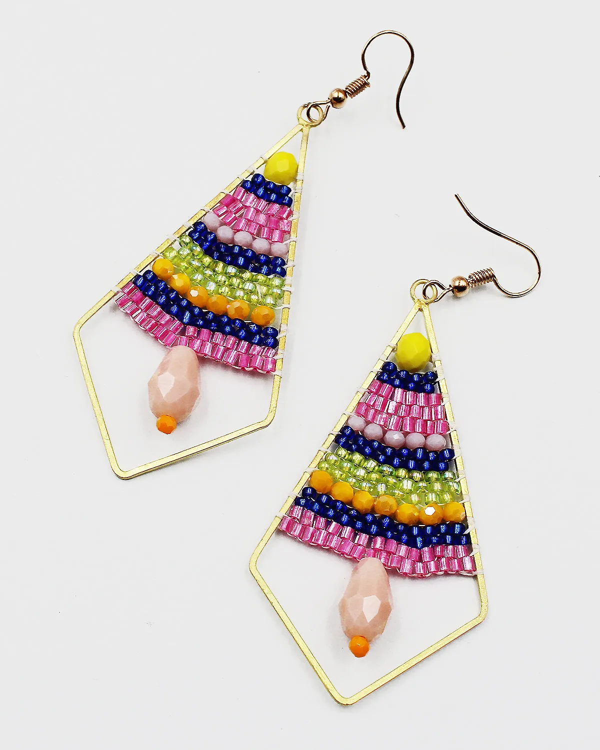 Seed Beaded Hand Crafted Earrings