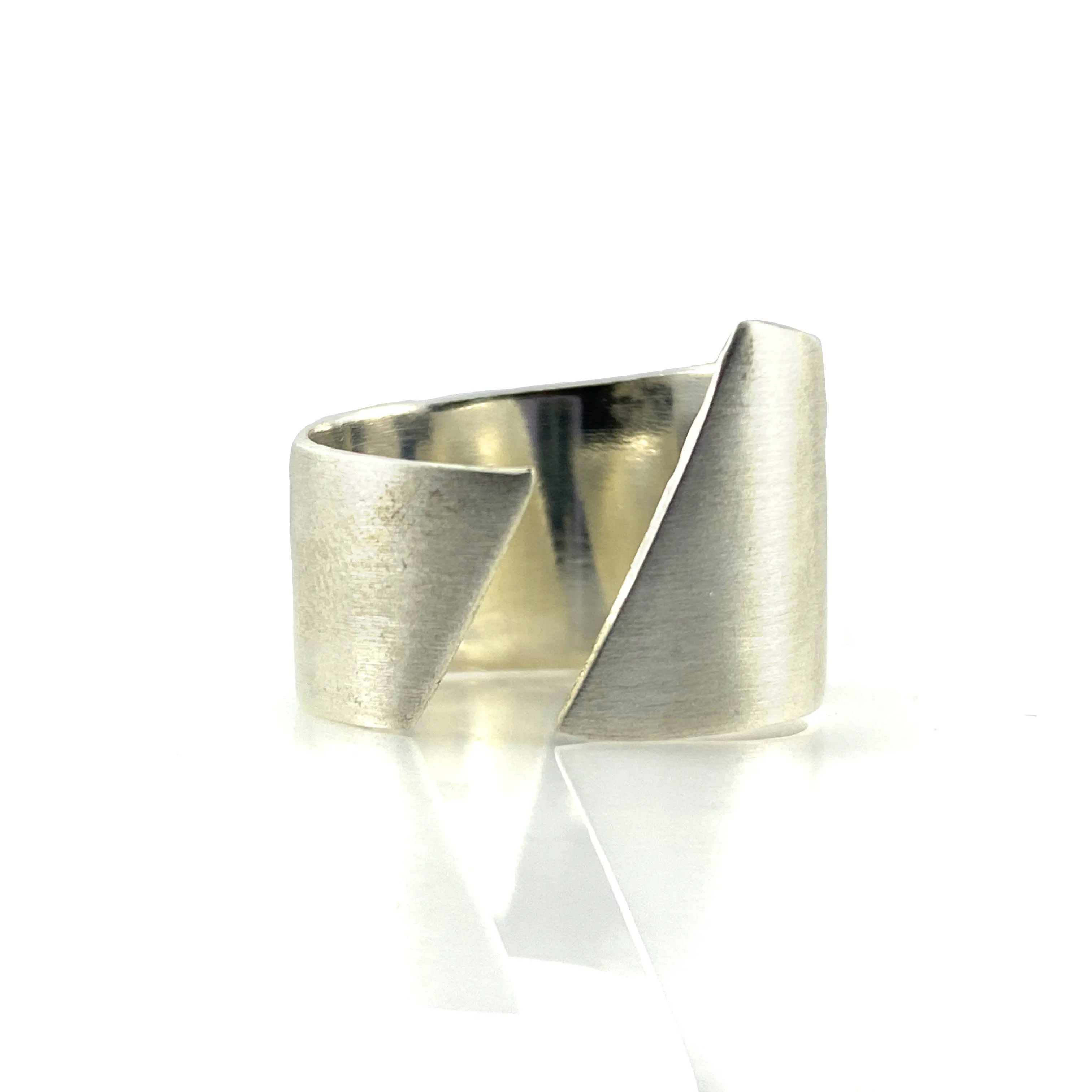 Silver Open Edge Ring