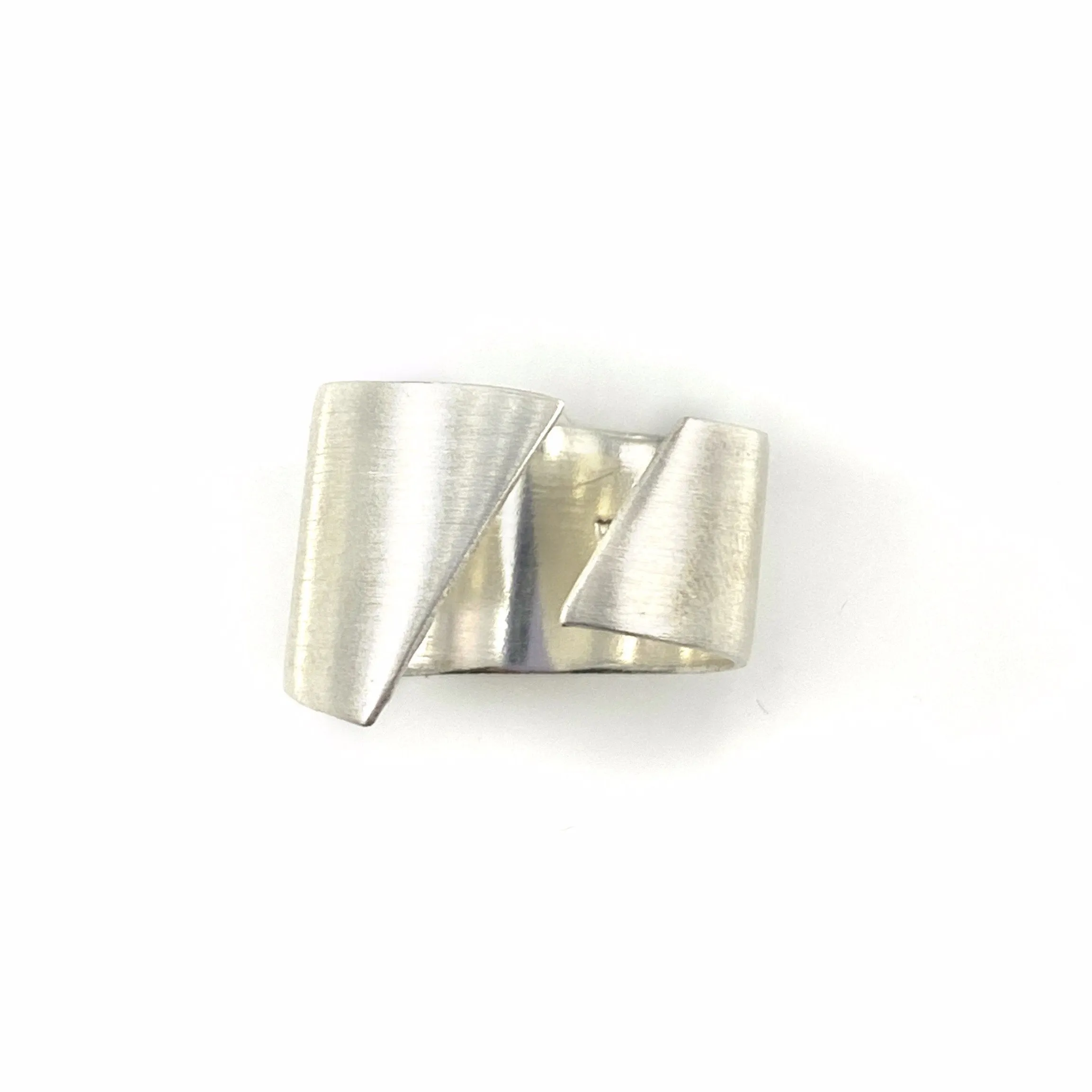 Silver Open Edge Ring