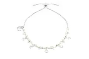 Sirius Silver Pearl & Star Charm Bracelet