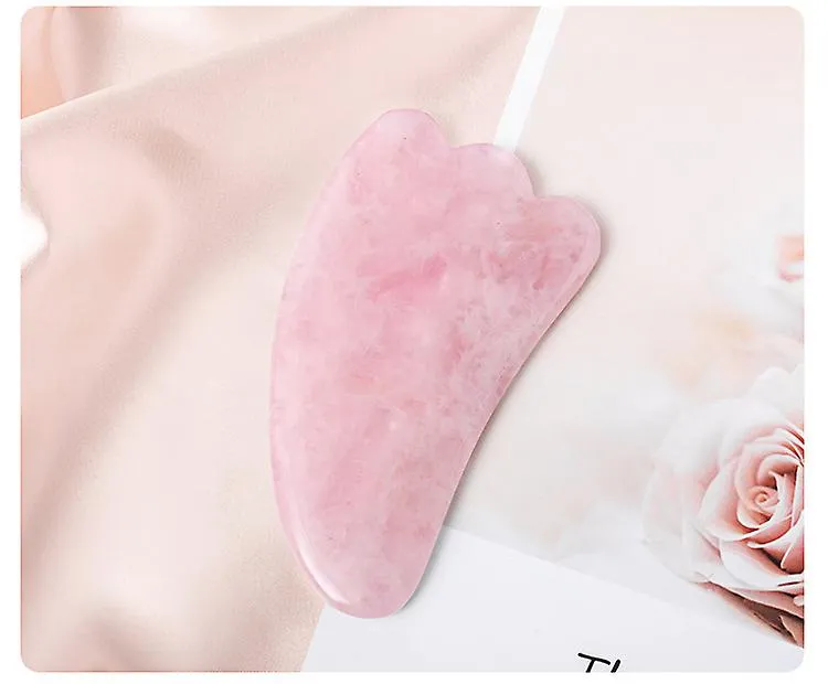 Style 2 Pink 2 In 1 Facial Massage Roller Guasha Board Kit Double Heads Jade Stone Face Lift Skin Relaxation Slimming Gua Sha BeAUty Tool Fa1708