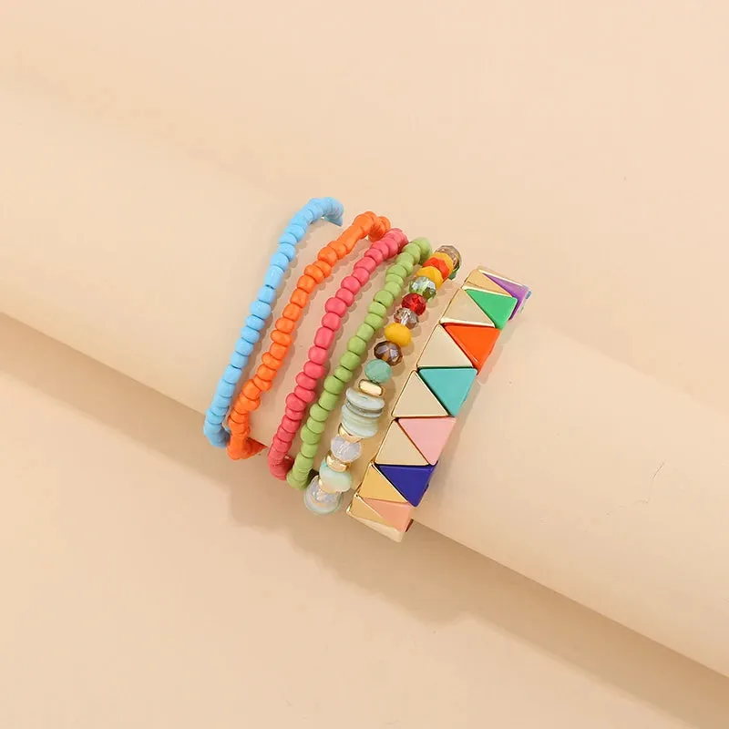 TEEK - Bohemian Multi-Layer Seed Beads Bangles