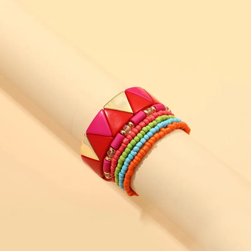 TEEK - Bohemian Multi-Layer Seed Beads Bangles