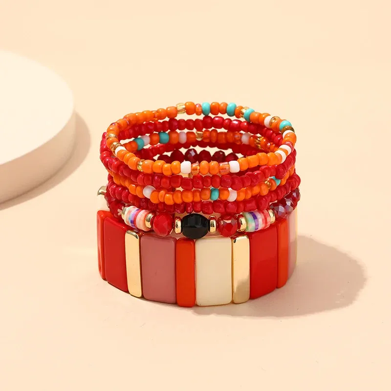 TEEK - Bohemian Multi-Layer Seed Beads Bangles