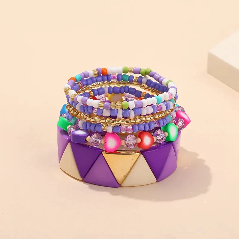 TEEK - Bohemian Multi-Layer Seed Beads Bangles