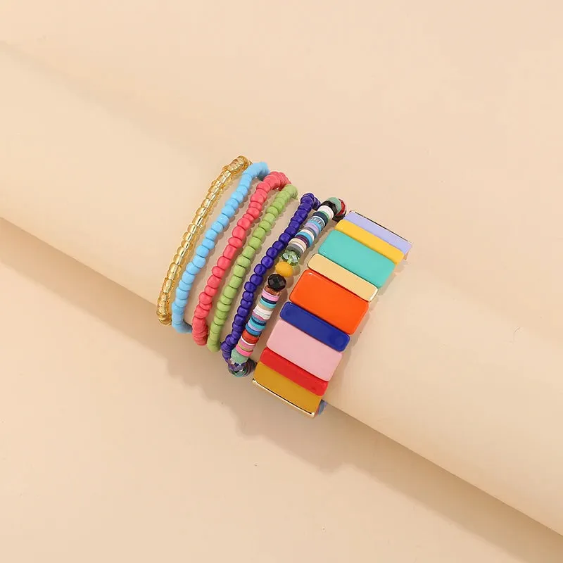 TEEK - Bohemian Multi-Layer Seed Beads Bangles