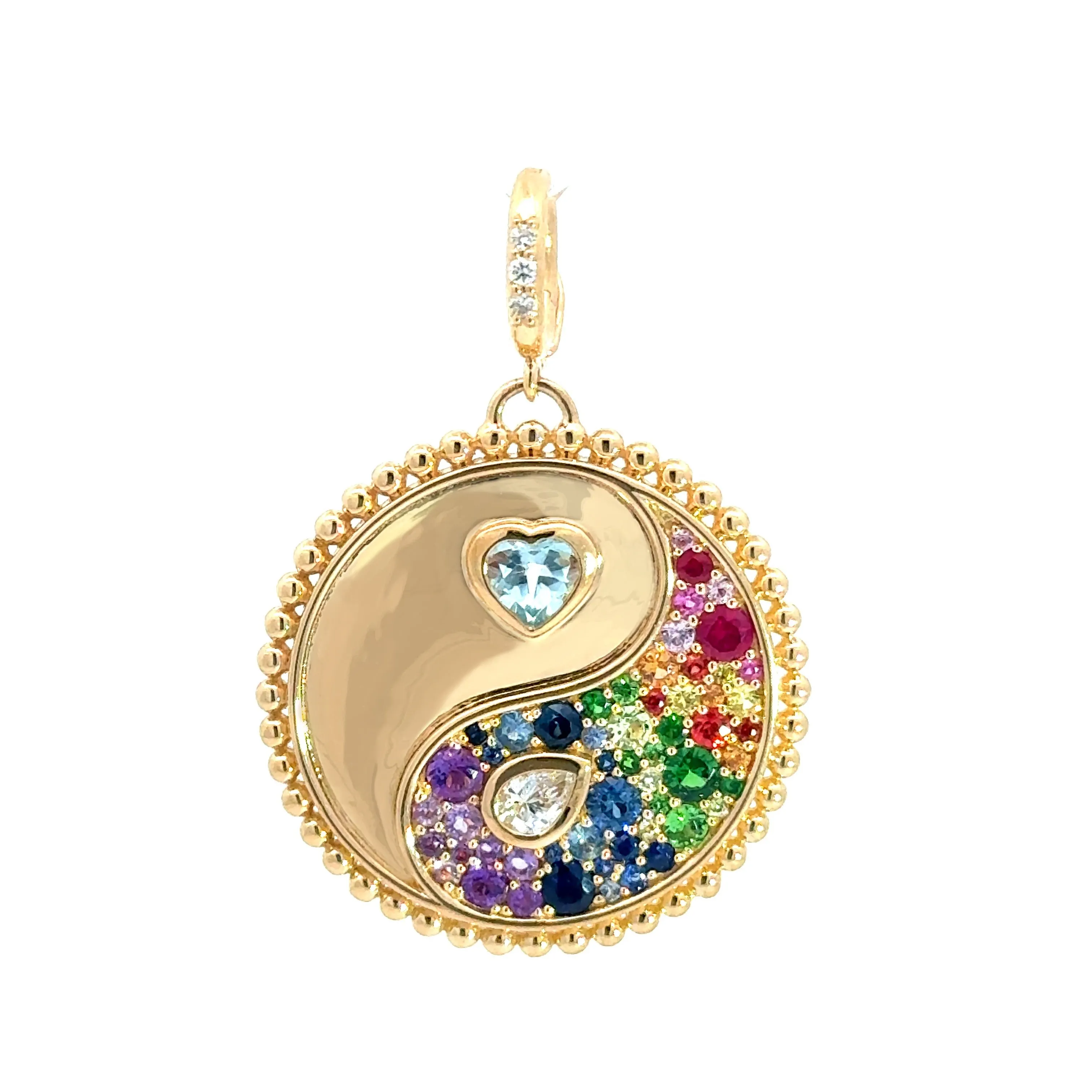 The Gemini 18K Gemstone Pendant