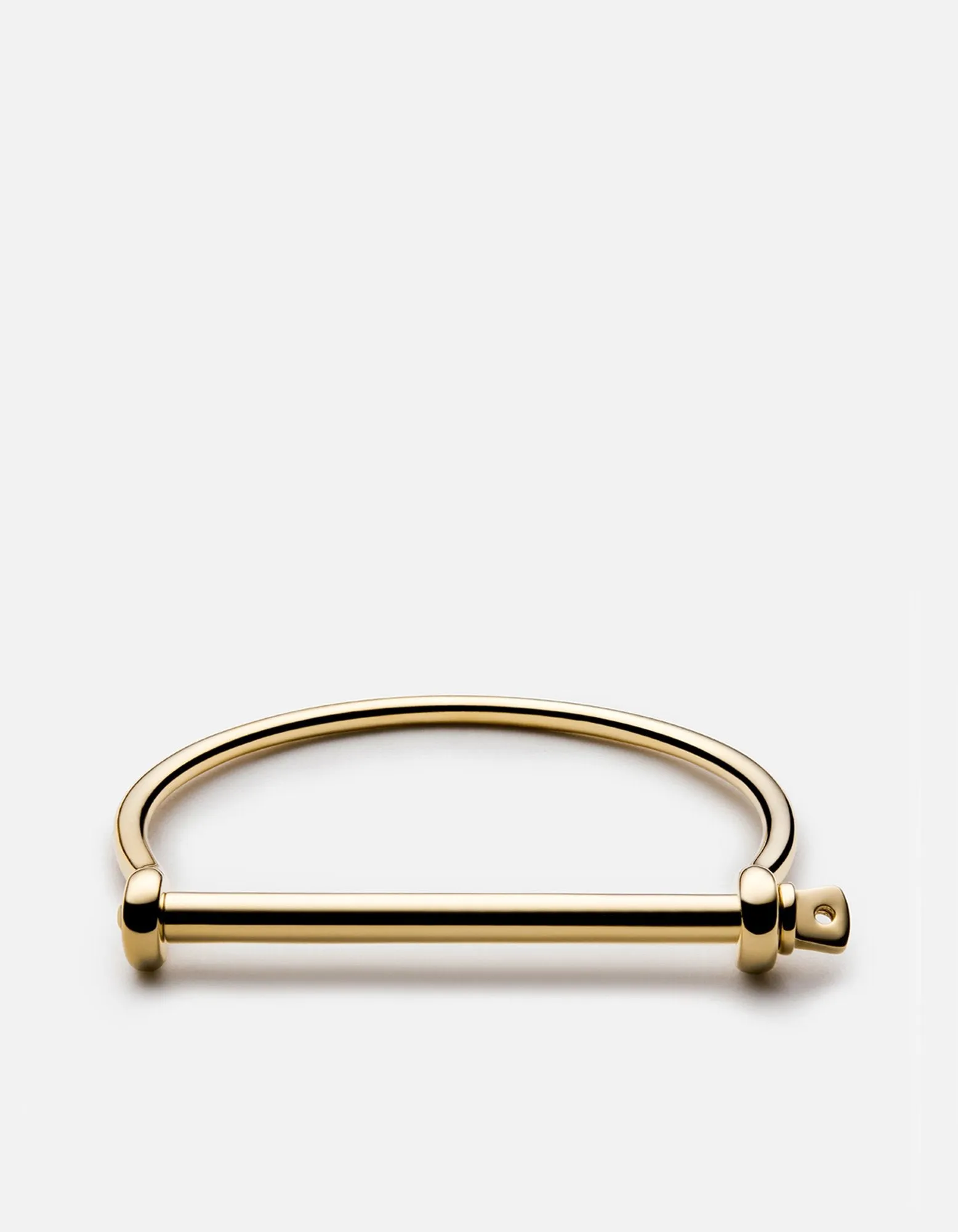 Thin Screw Cuff, Gold