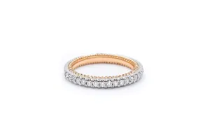 Verragio Two-Tone 0.38 ctw Diamond Band 18k ENG0482W