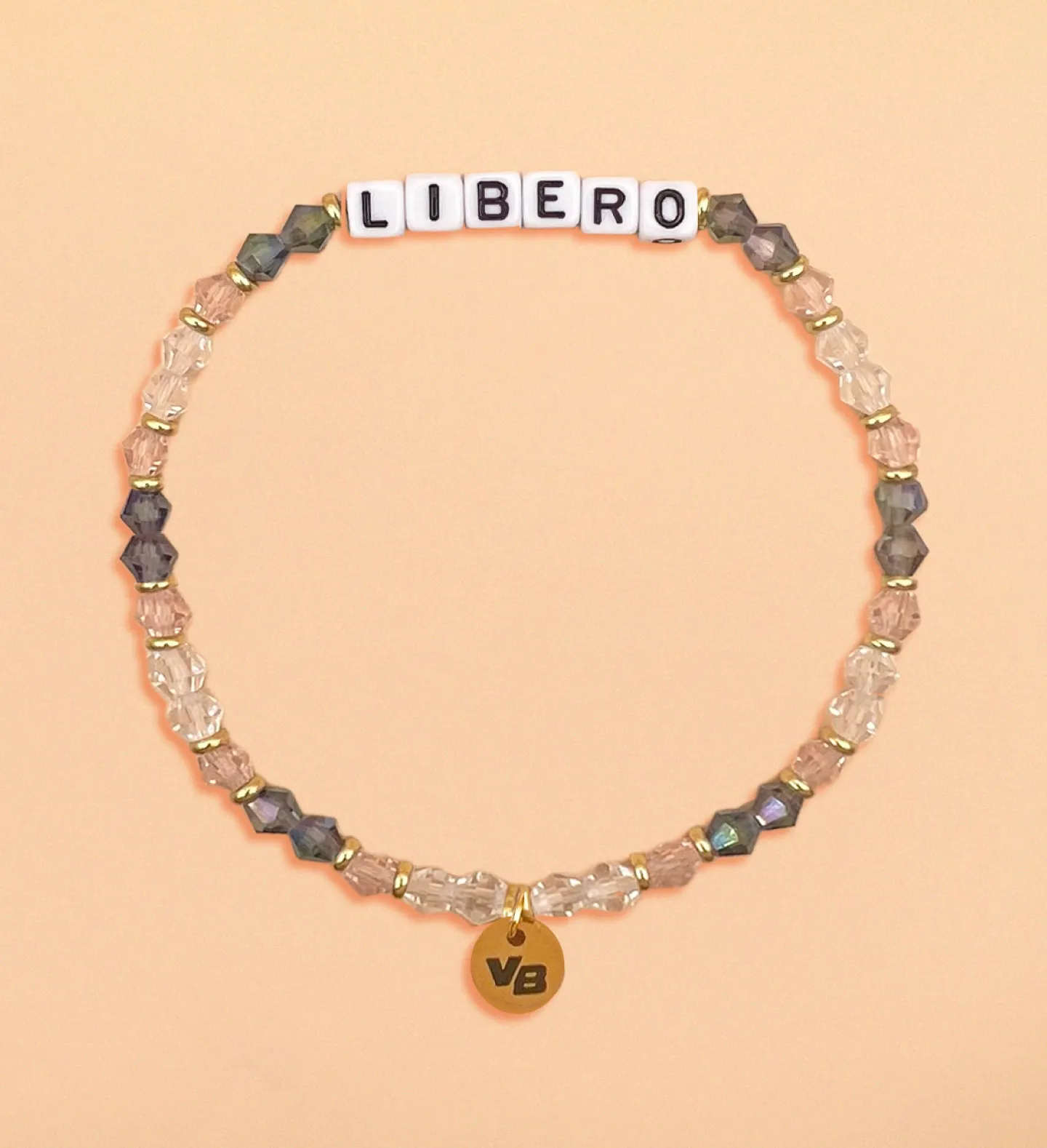 Volleyball Position Word Letter Bead Bracelet - LIBERO