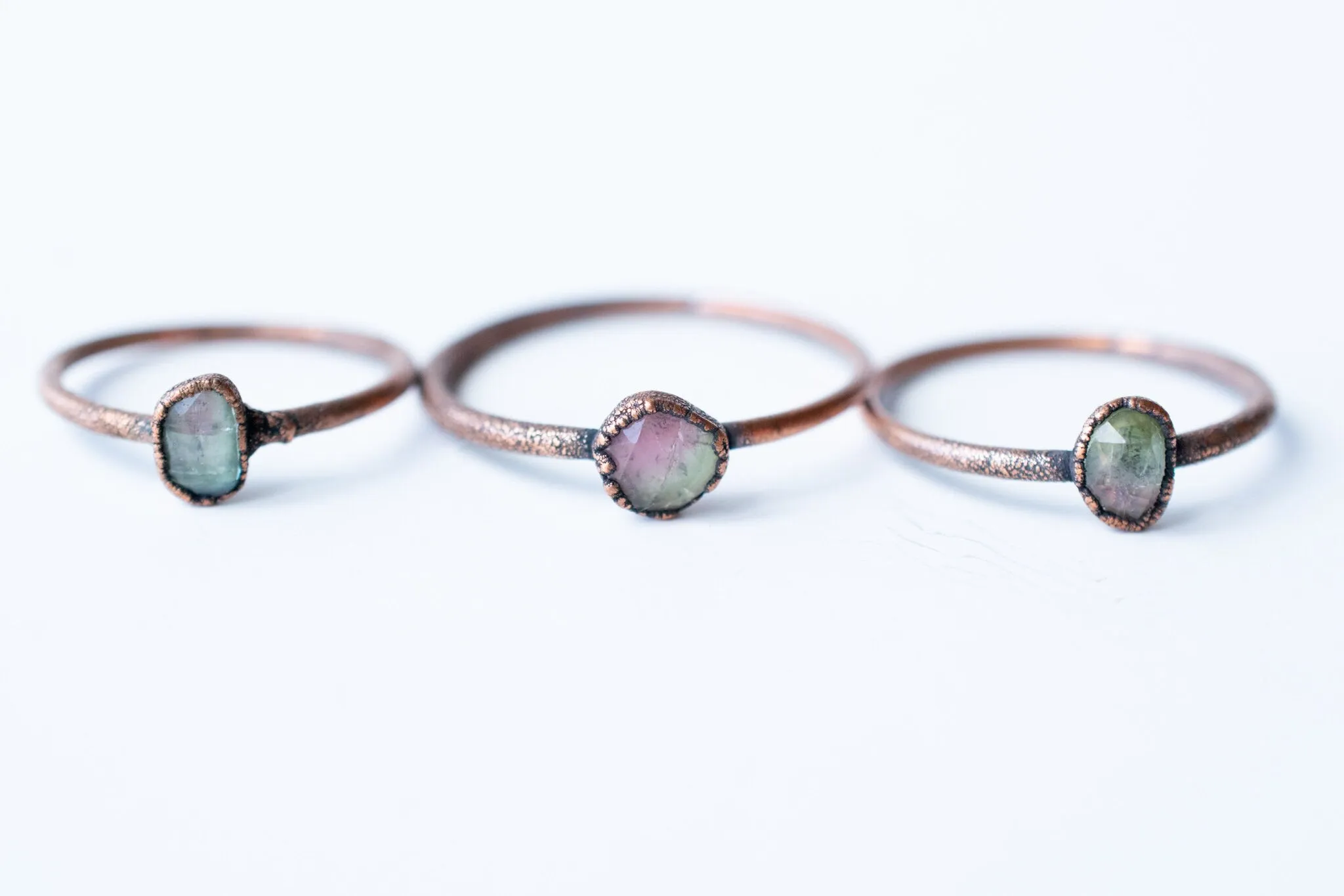 Watermelon tourmaline ring | Faceted tourmaline ring