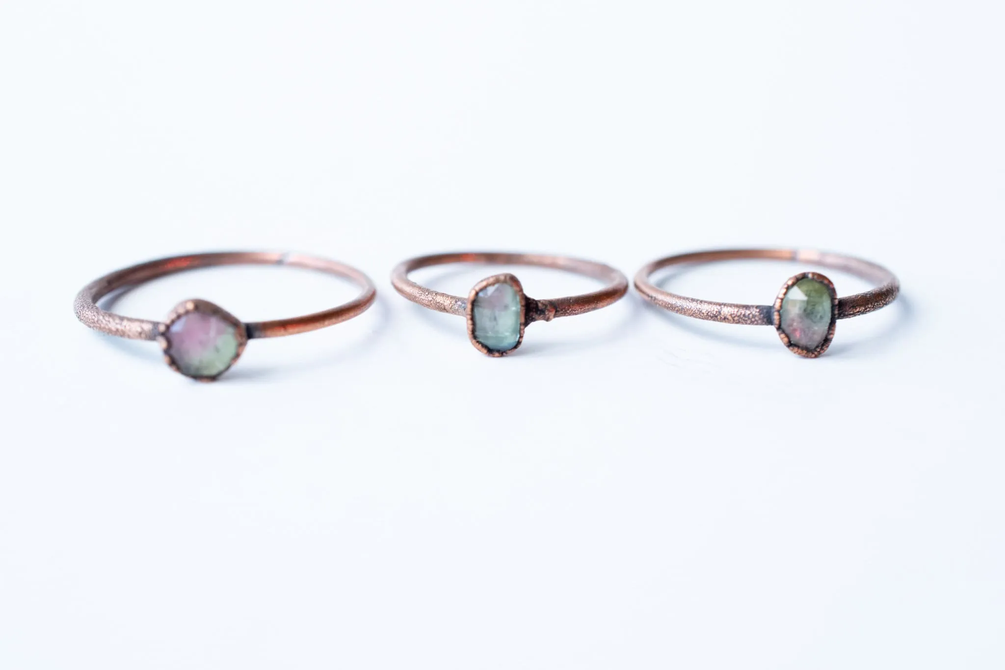 Watermelon tourmaline ring | Faceted tourmaline ring