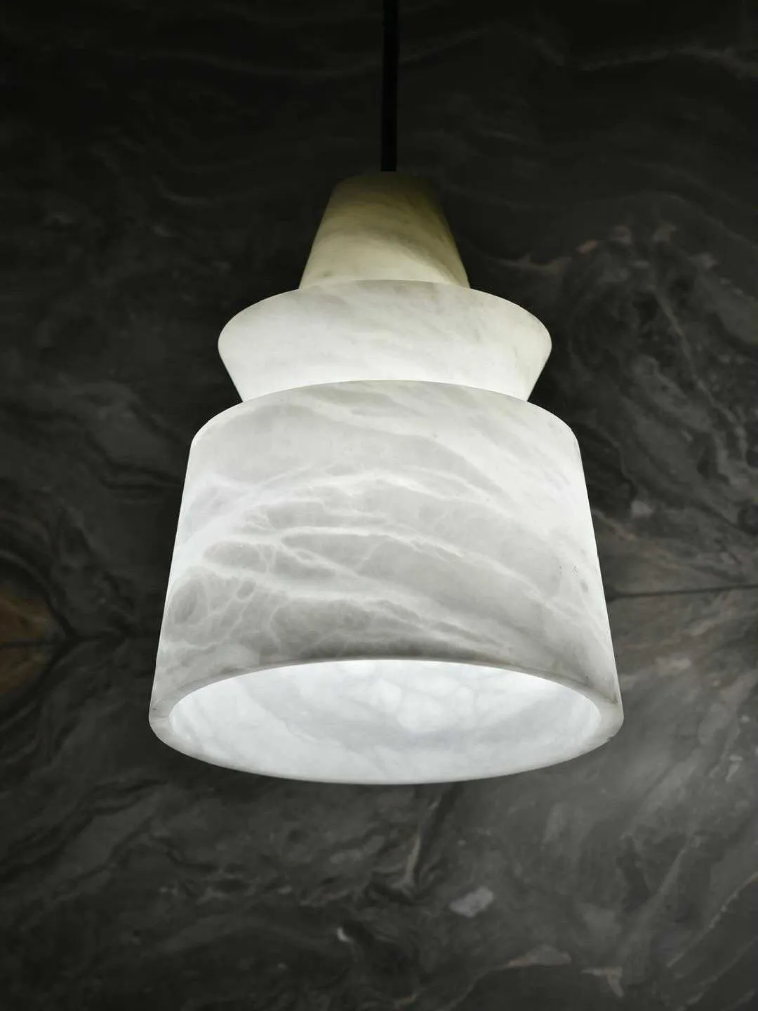 White Alabaster  Pendant Light