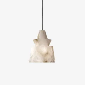 White Alabaster  Pendant Light